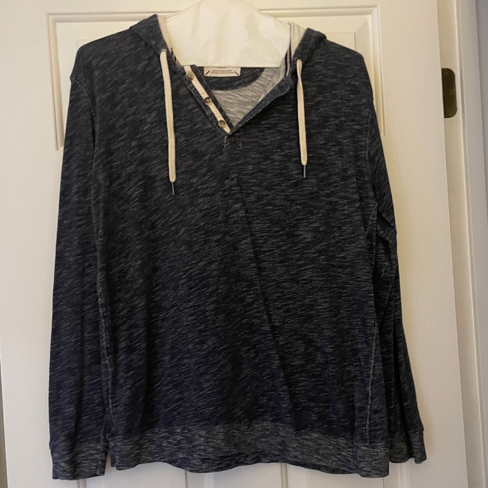 Black Brown 1826 hooded jersey sweatshirt.